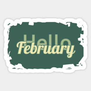 Hello February Sticker